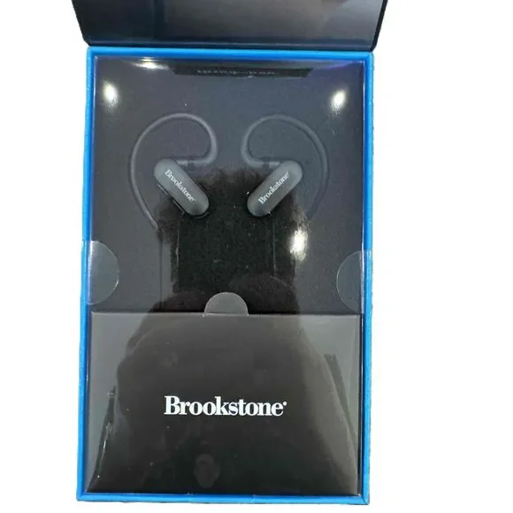 New Brookstone Infinitylink True Wireless Earphones Airflex Bluetooth 5.0 Black - Picture 3 of 4
